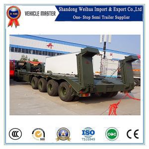 4 Akselit Heavy Haul Drop Deck Perävaunu varusteille ja erikoiskuljetuksille